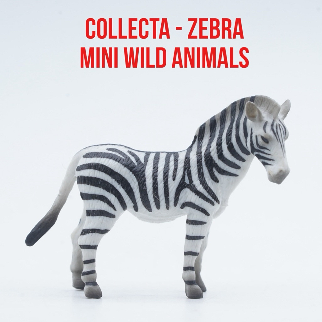 Collecta A1105 Mini Wild Animals - Zebra Horse Kuda Zebra Equus quagga - Small Size Ukuran Kecil Mai