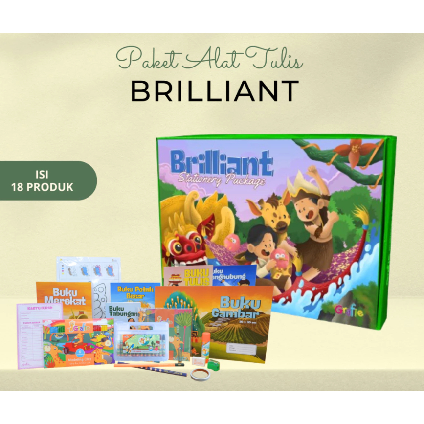 

Paket ATK Grafie Brilliant Paket Alat Tulis Anak Lengkap