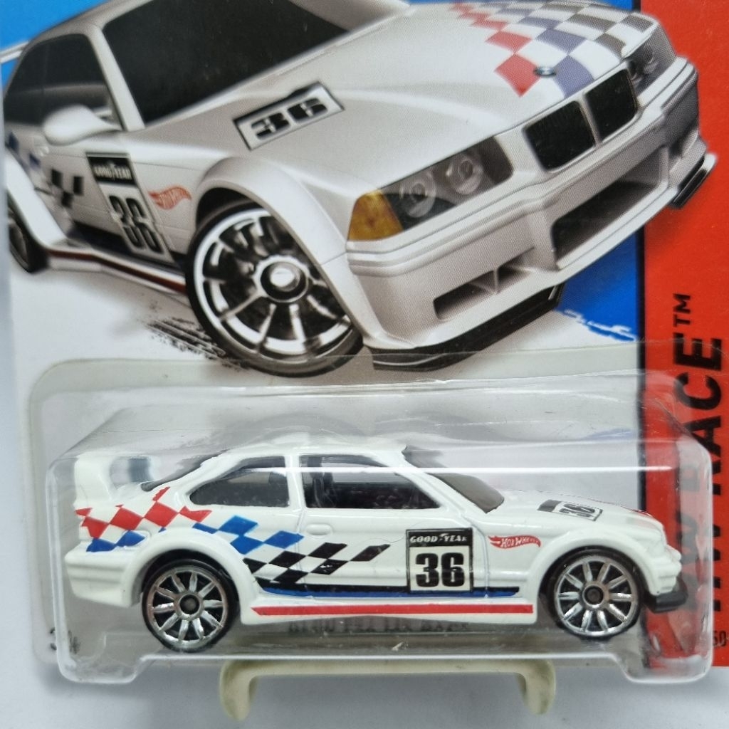 Diecast Hotwheels 1:64 BMW E36 M3 RACE PUTIH/WHITE