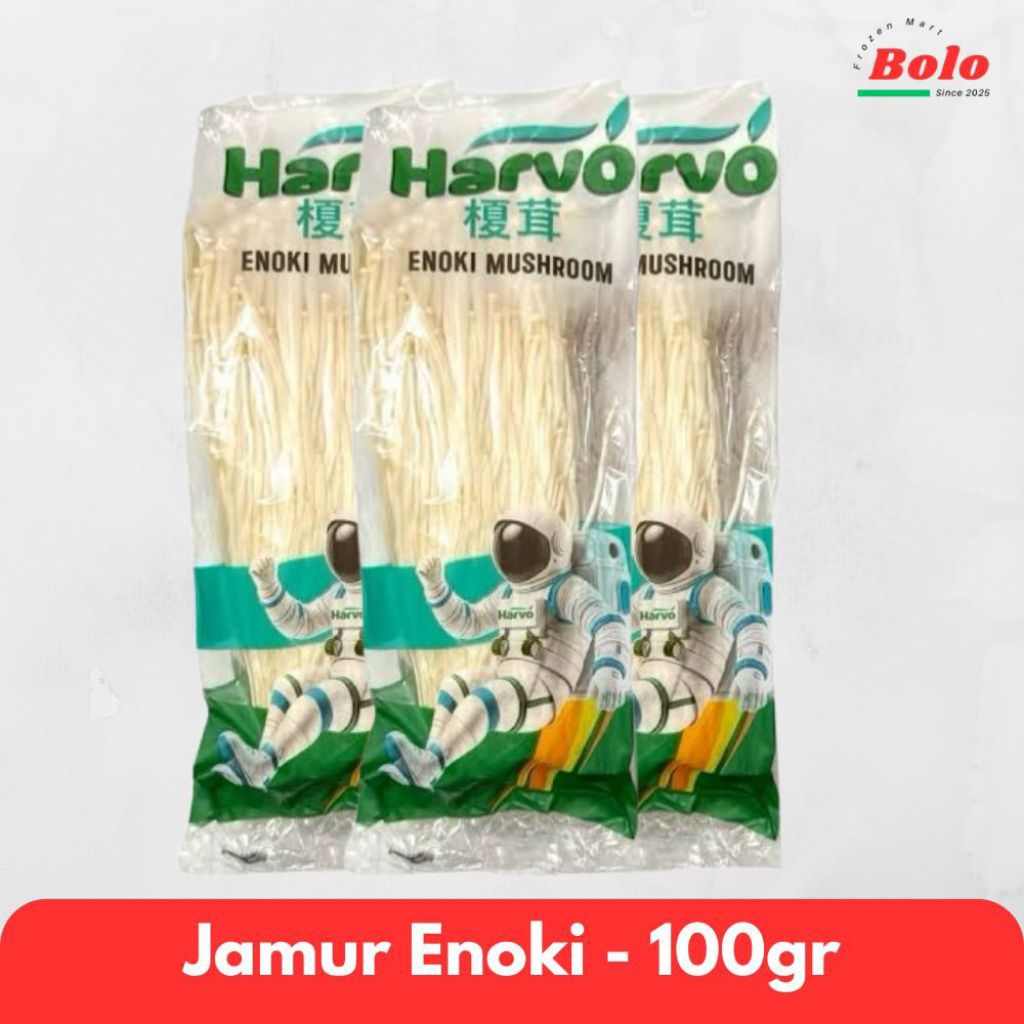 

Harvo Jamur Enoki Kemasan / Enoki Mushroom - 100gr