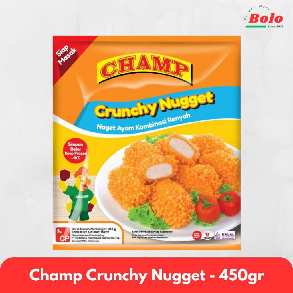 

Champ Crunchy Chicken Nugget - 450gr - Halal&Bergizi