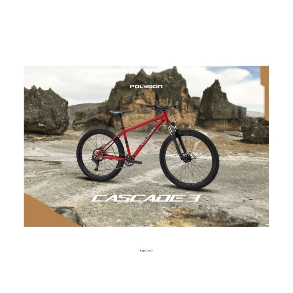 Sepeda mtb 27,5 inchi Polygon cascade 3 new 2025 roda 27,5"