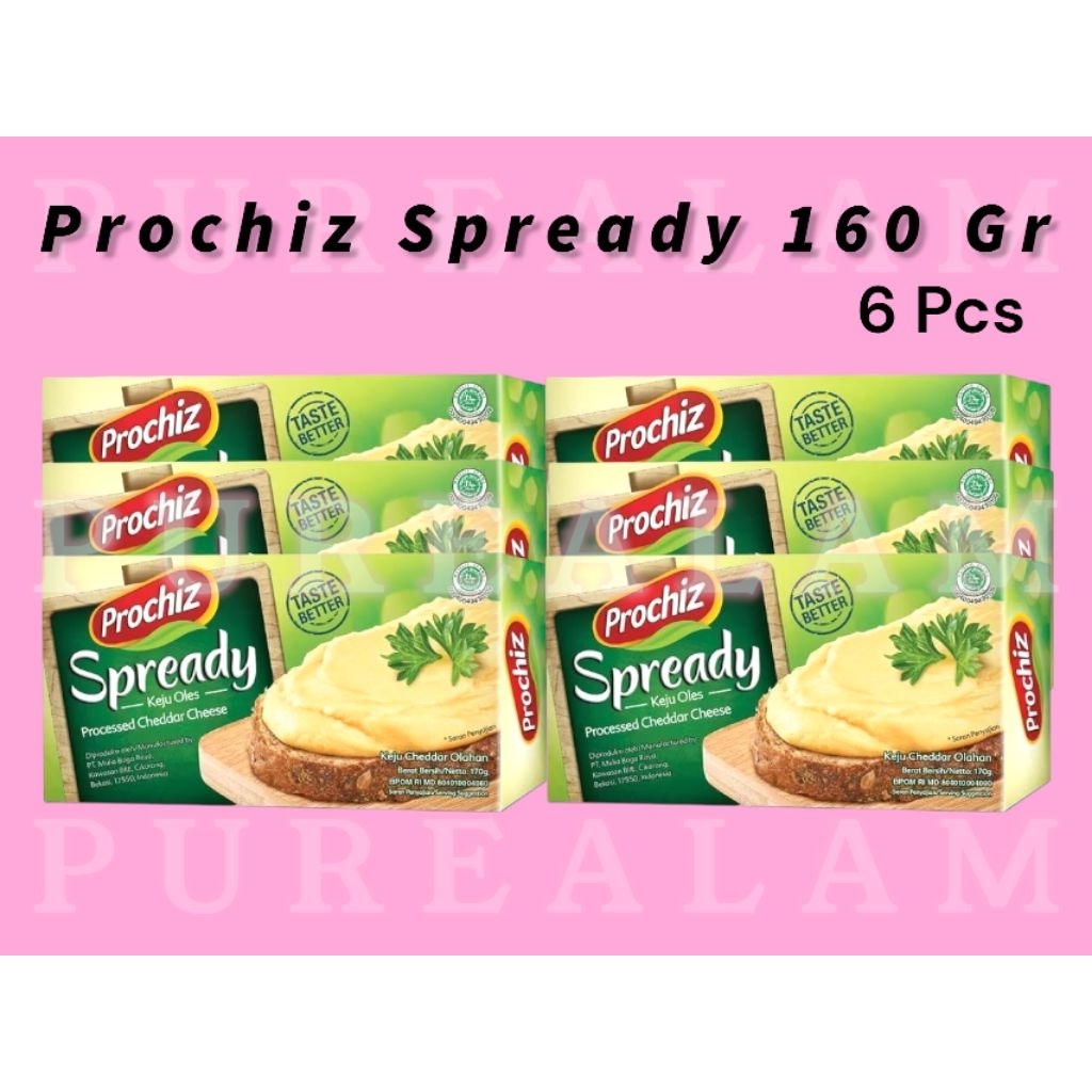 

PROCHIZ SPREADY MURAH BANGET KEJU OLES 160 GRAM 6 PCS EXPIRED APRIL 2026. LAGI VIRAL!!!