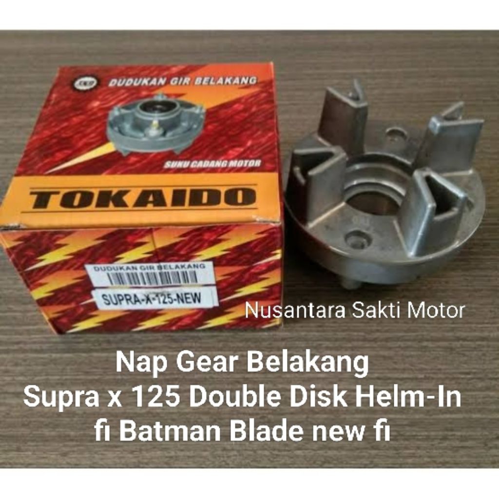 nap gir dudukan gear belakang supra x 125 double dobel disk dis x125 fi Betmen batman Helm-In Blade 