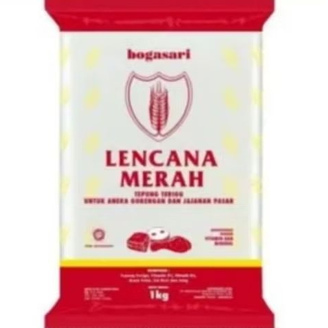 

Lencana merah tepung terigu kemasan 1kg super murah