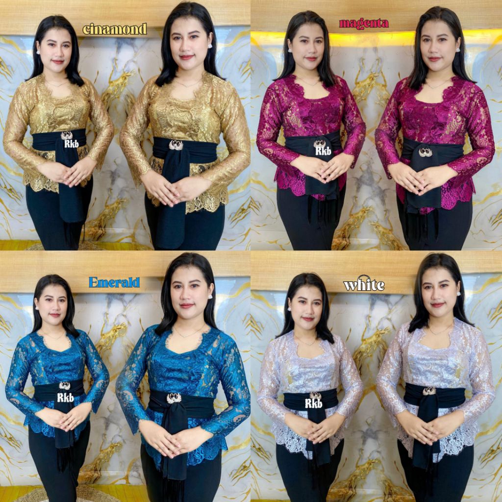 PROMO KEBAYA kebaya brokat metalic /kebaya brokat jadi /kebaya brokat bali