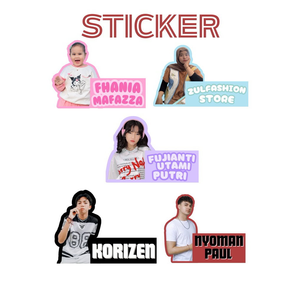 

Sticker Nama Hologram