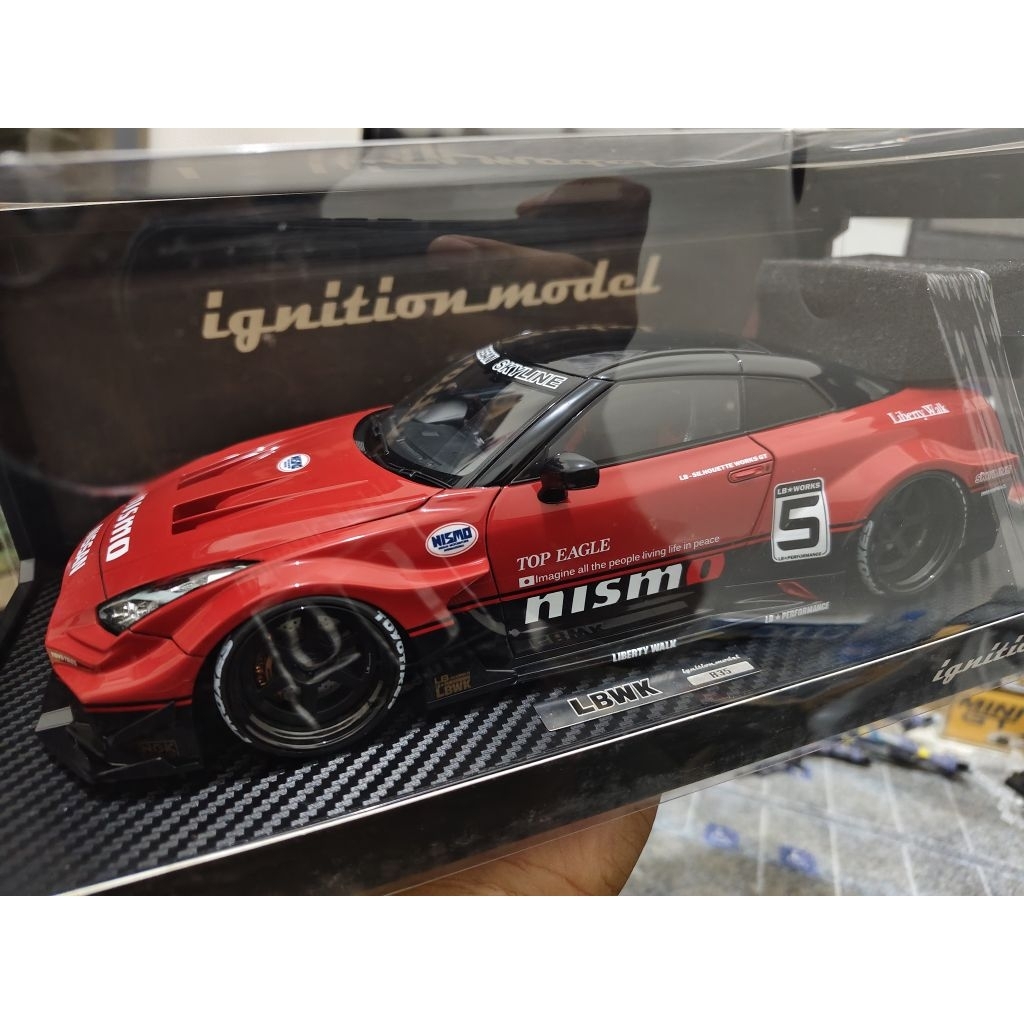 IGNITION MODEL 1/18 LBWK R35 RED BLACK NO 5