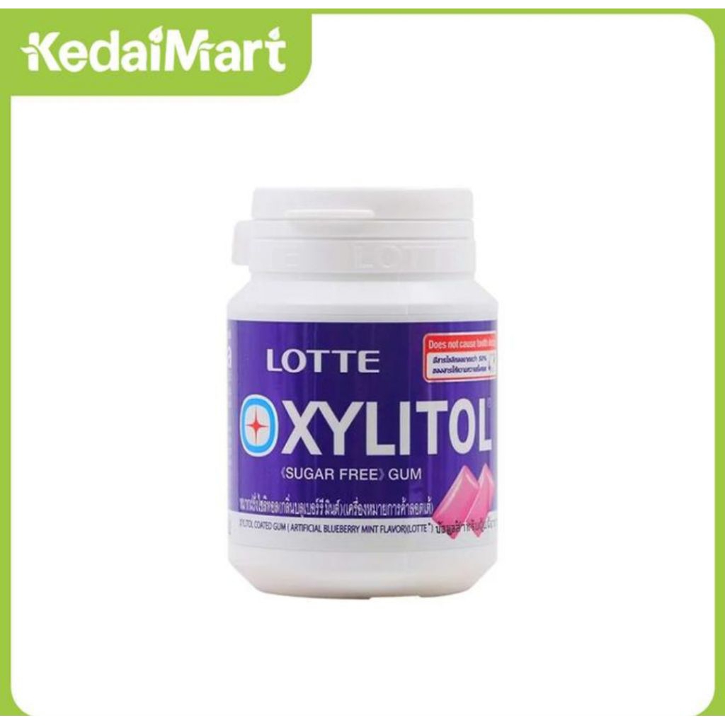 

Lotte Xylitol Gum Blueberry Mint Botol 58 Gram