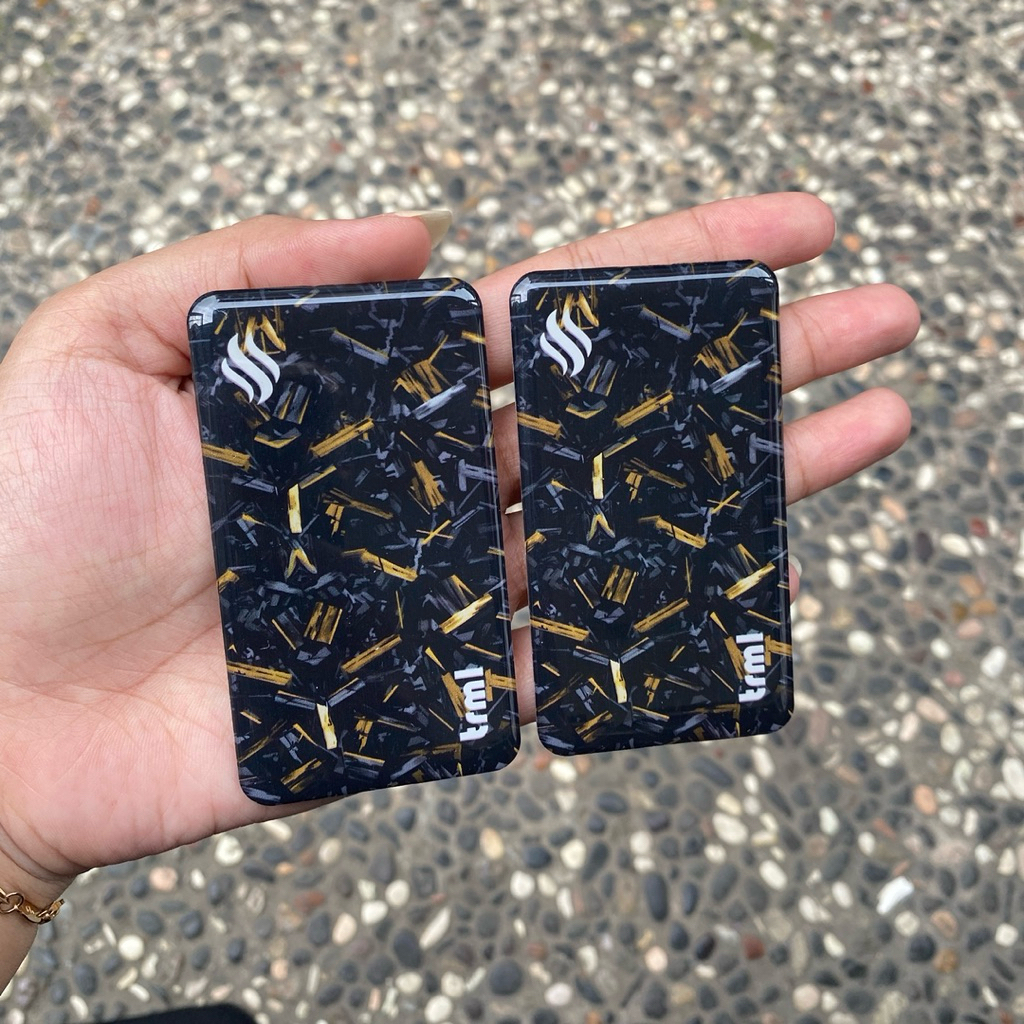 

Paneldoor Acrylic T-200 Motif Fullprint Carbon Hitam x Gold