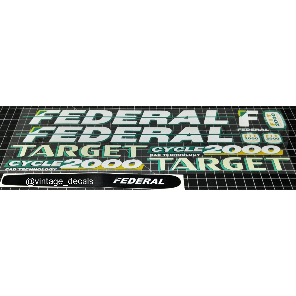 sticker federal TARGET fit2000