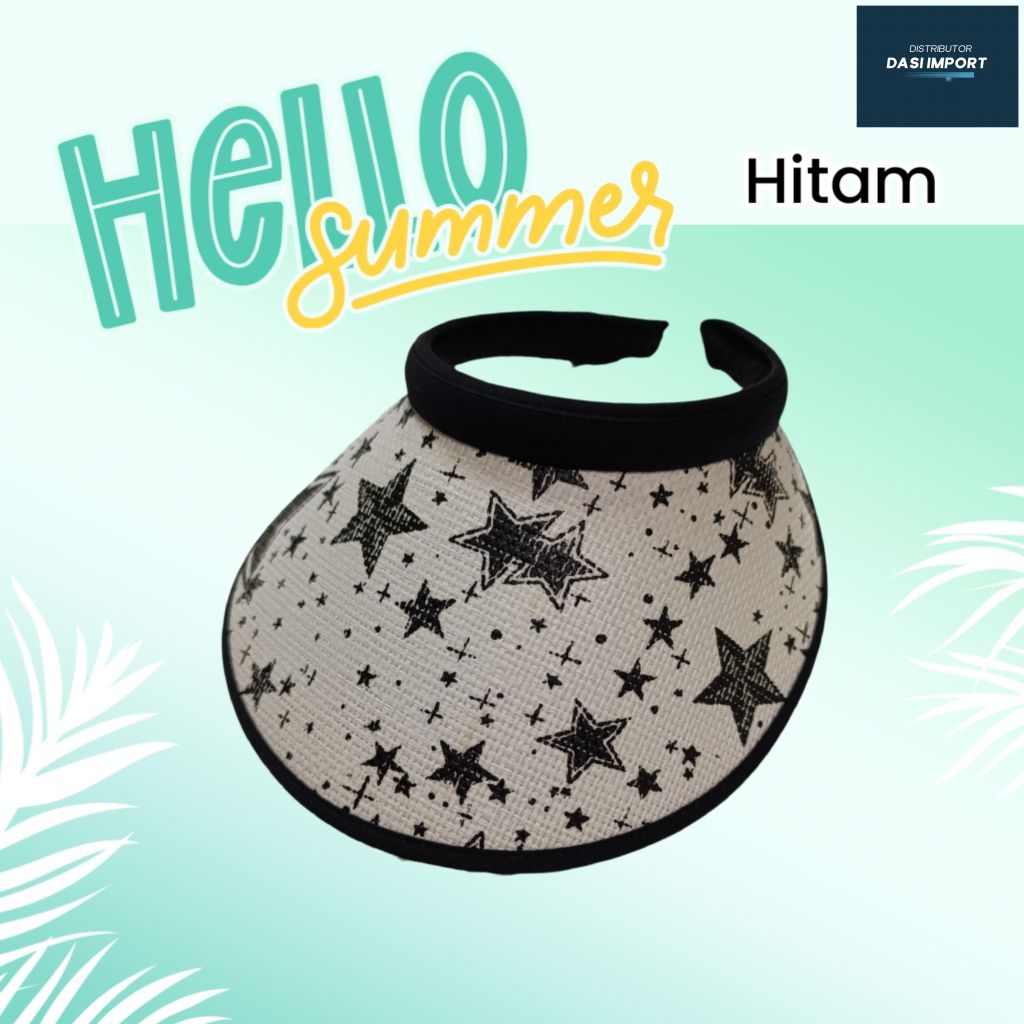 Topi Pantai Wanita Topi Golf Caddy Import Topi Golf Caddy Anti Uv Hitam