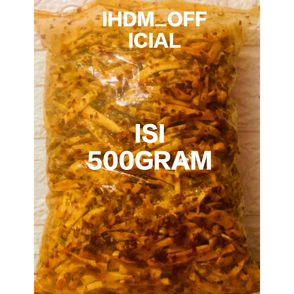 

BASRENG PEDAS DAUN JERUK ISI 500 GRAM PEDAS NAMPOL SI RAJA BASRENG