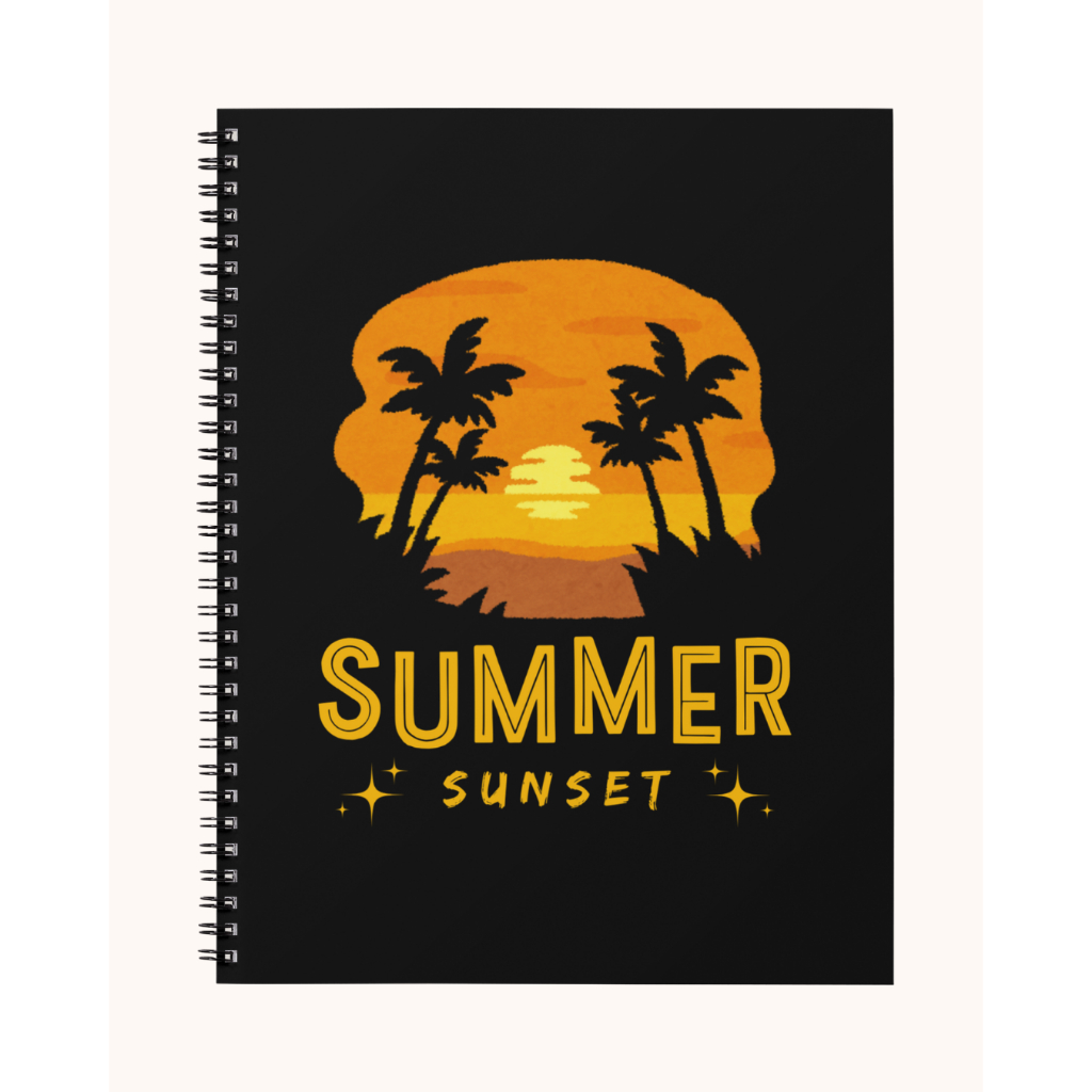 

Notebook Reflektif A5 Spiral – 50 Halaman Hitam Putih | HVS 80gsm & 100gsm – Summer Sunset