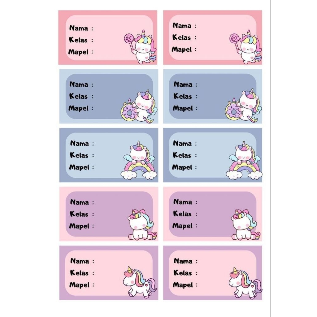 

stiker mata pelajaran