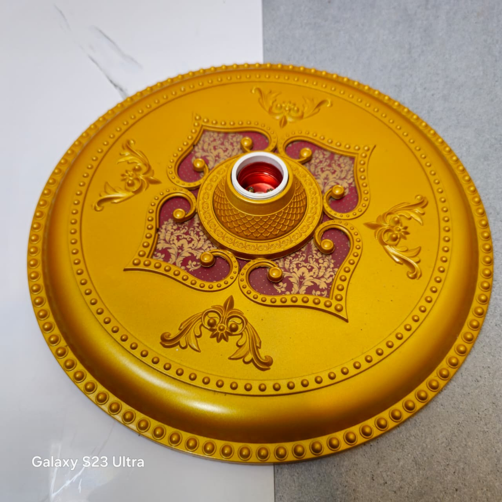 Fitting Ornamen Lampu Plafon PVC/GYPSUM / Fitting Lampu Fleksibel fitting 30CM