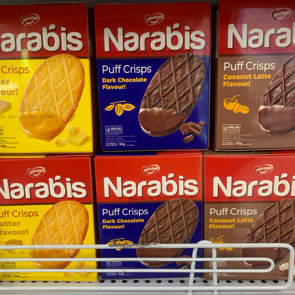 

Narabis Puff Crisps Dark Chocolate Coconut latte Butter 63Gr