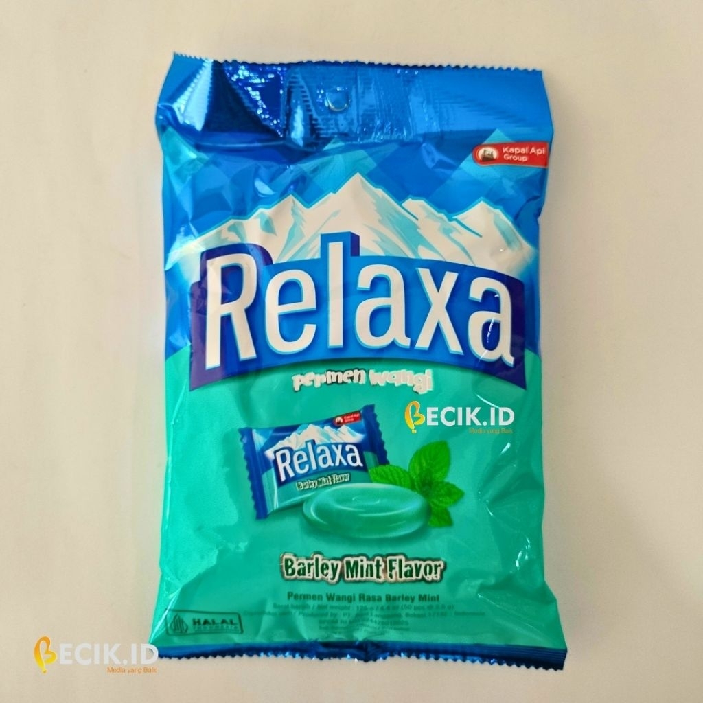 

RELAXA Permen Barley Mint 125g – Isi 50 Butir | Permen Wangi Segar