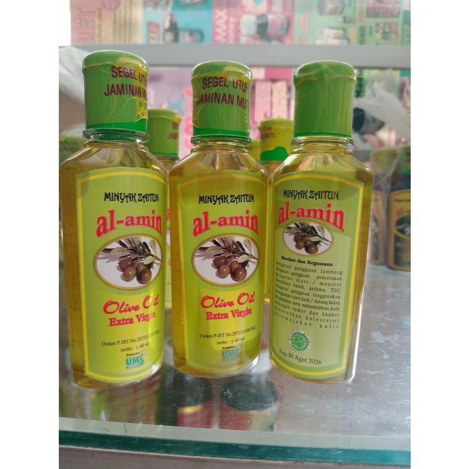 

Minyak zaitun al amin 60ml UMS