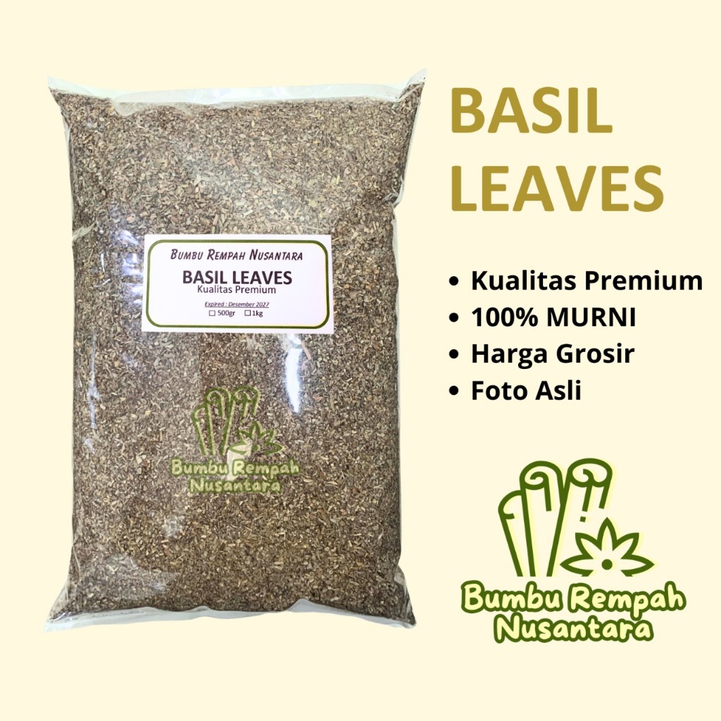 

Basil flakes 500g 1kg - Rempah Asli Murni | BUMBU REMPAH NUSANTARA | Bumbu Dapur Nusantara Grosir Murah