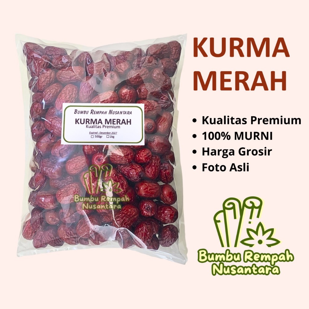 

Kurma merah 500g 1kg - Rempah Asli Murni | BUMBU REMPAH NUSANTARA | Bumbu Dapur Nusantara Grosir Murah