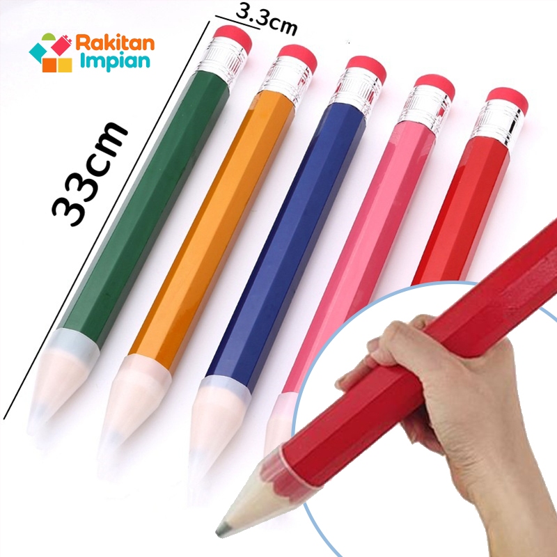

Rakitan 33 CM Pensil Jumbo Besar Mainan Pencil Pensil Jumbo Hiasan Photo Kado Alat Tulis Anak-anak