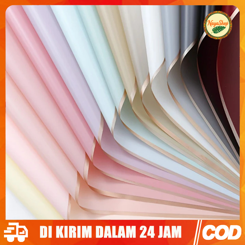 

Kertas Bungkus Bunga Dengan Warna Solid Dan Tampilan Tinggi 20 Pcs /Tahan Air