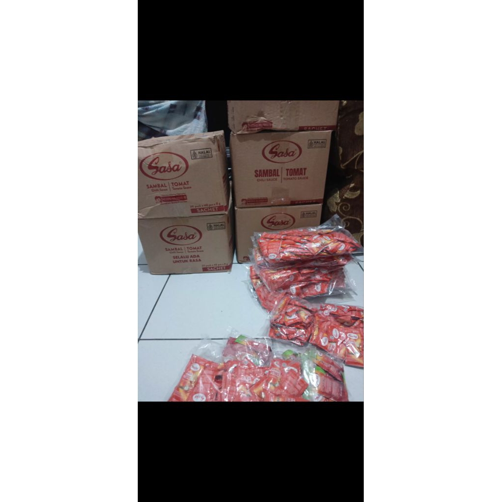 

sasa sachet saus sambal pedas asli isi 48 pc