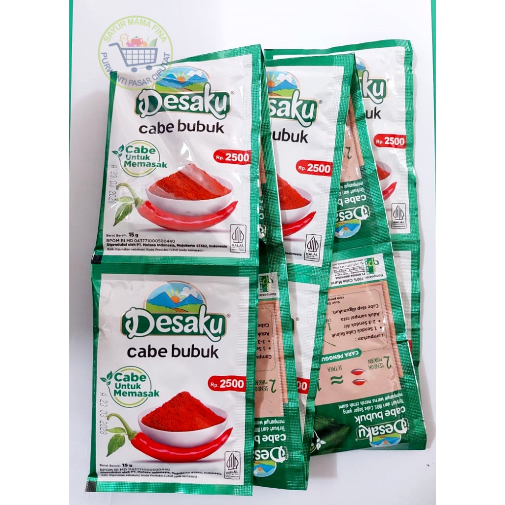 

Cabe Bubuk Desaku 1renceng 10saset