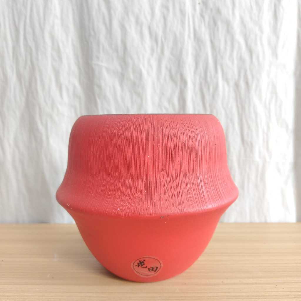 Pot keramik pot tanaman hias pot bunga model bulat lonceng