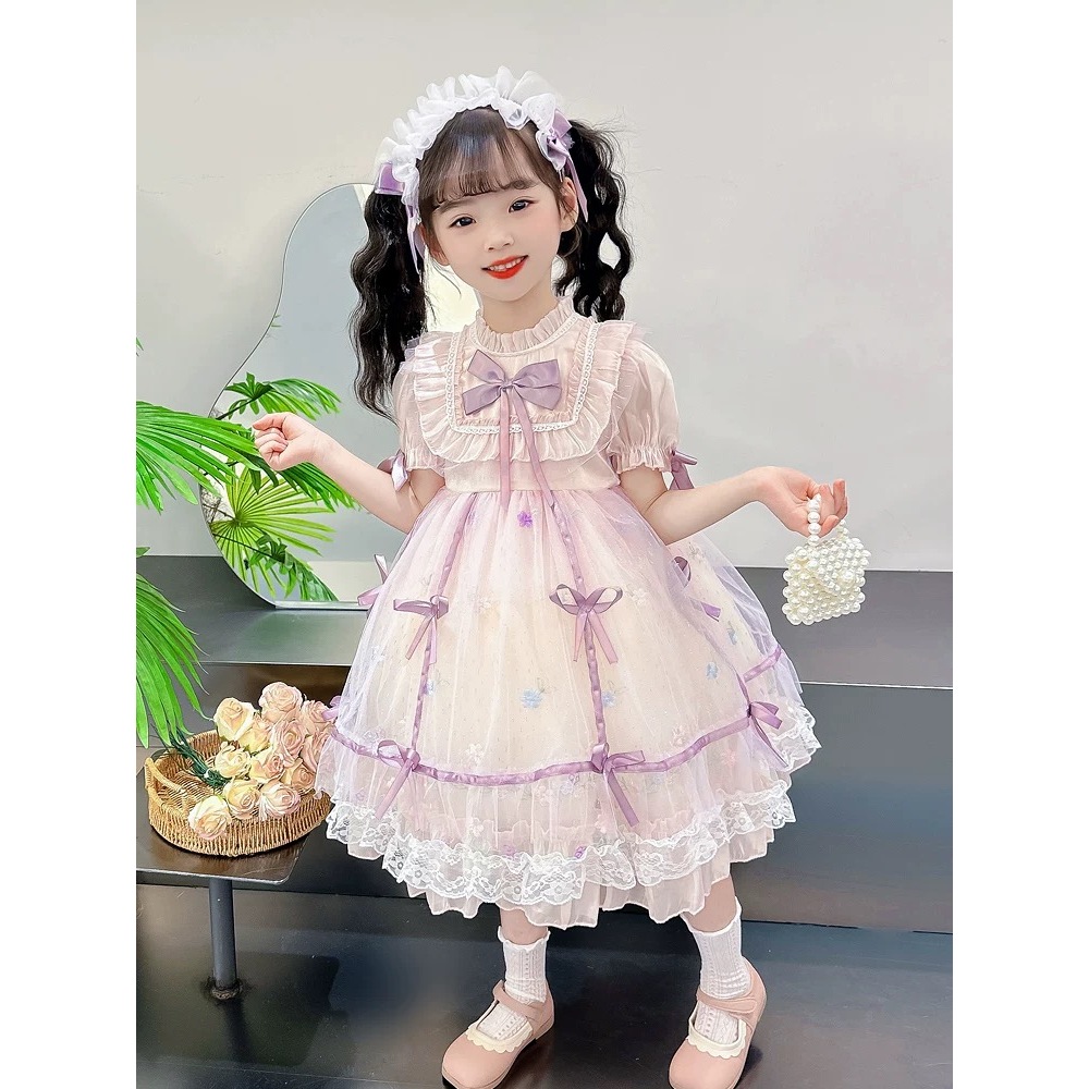 Lolita Princess Dress Kids Girl (3-5y) Baju Pesta model lolita anak perempuan cantik mekar gaun