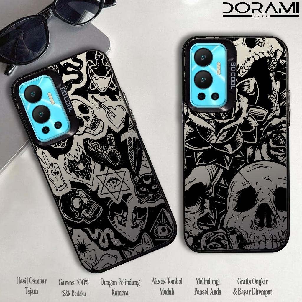 Case Infinix Hot 12 ( TNKR ) Softcase Hybrid IMD Plate Polycarbonate Hologram Premium So Cool - Casi