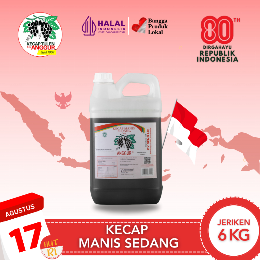 

Cap Anggur Kecap Manis Sedang 6kg (Jeriken)