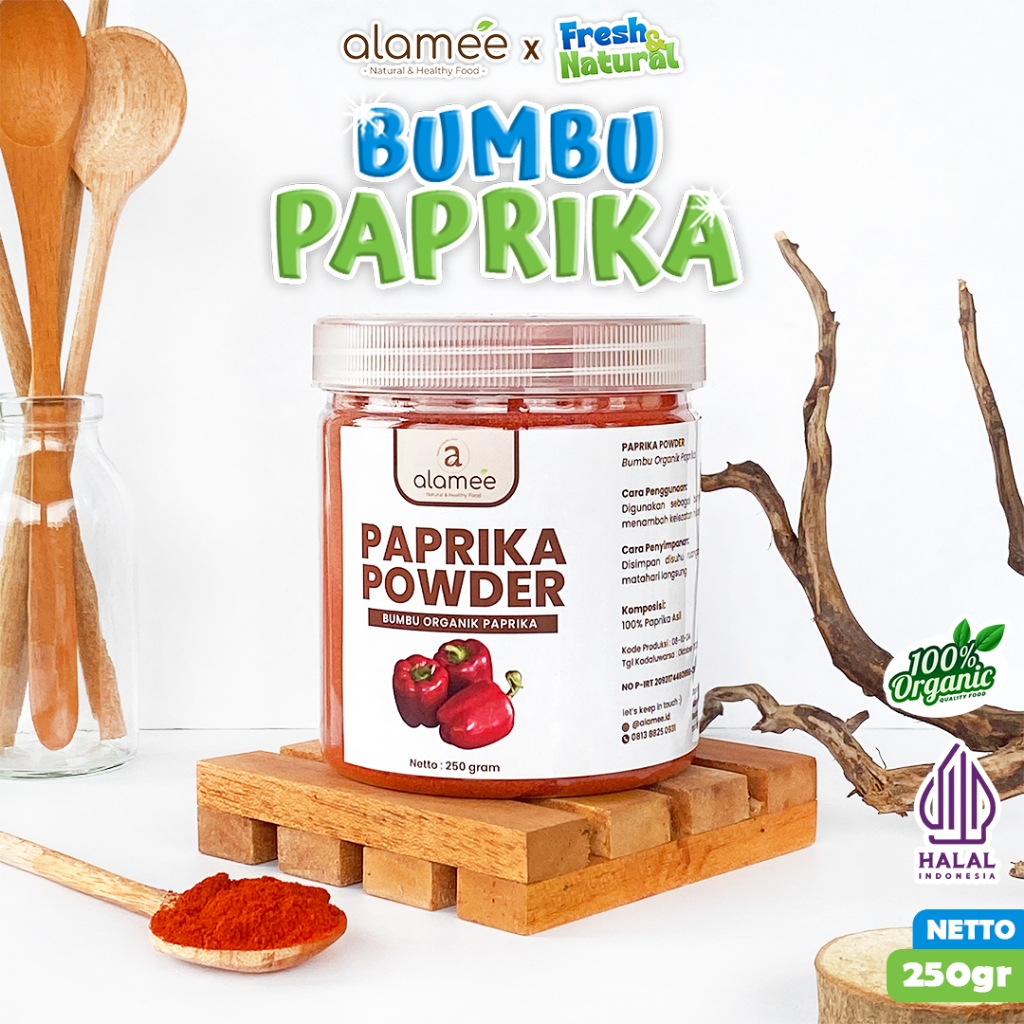 

ALAMEE Paprika Bubuk Powder Seasoning Bumbu Paprika Masak Dapur Masakan Instan fresh and natural