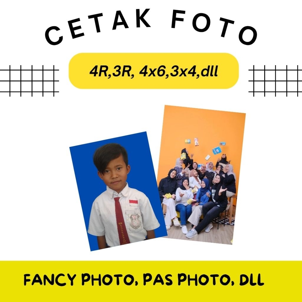 Jasa Cetak Foto Berkualitas Ukuran 2R 3R 4R 5R  -  pas photo - foto nikah - foto 4r - foto dompet - 