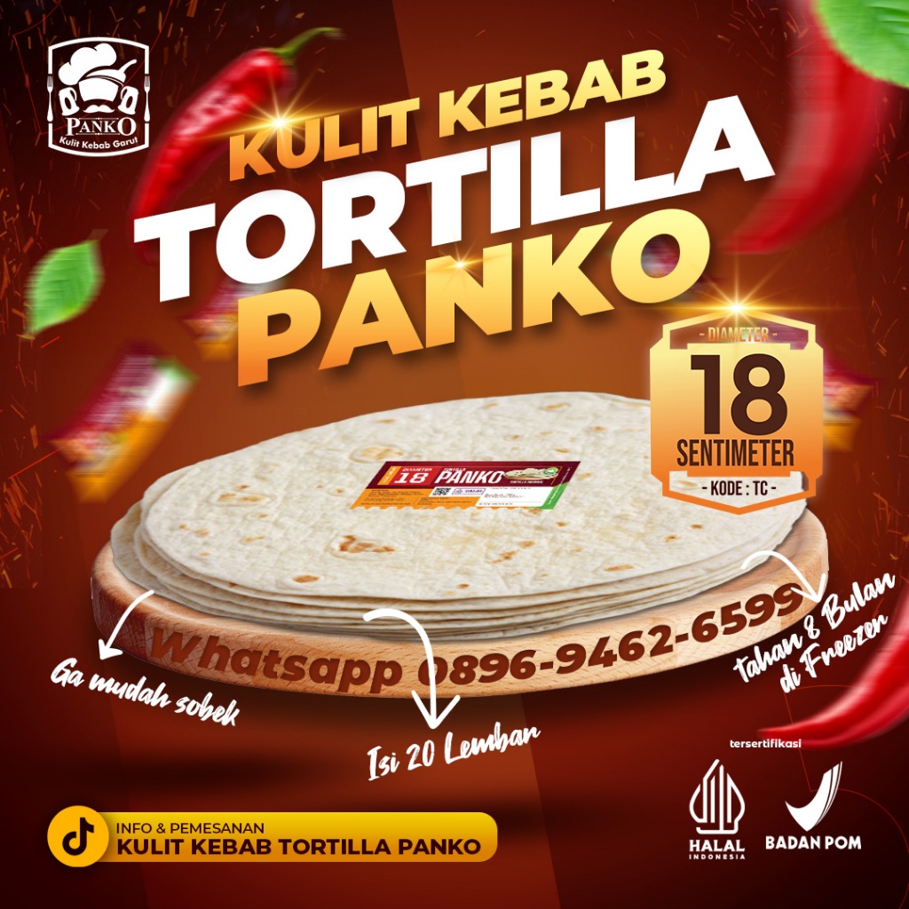 

Kulit Kebab/ Tortilla Ukuran 18cm Isi 20 Lembar #Kebab #Tortilla #KulitKebab