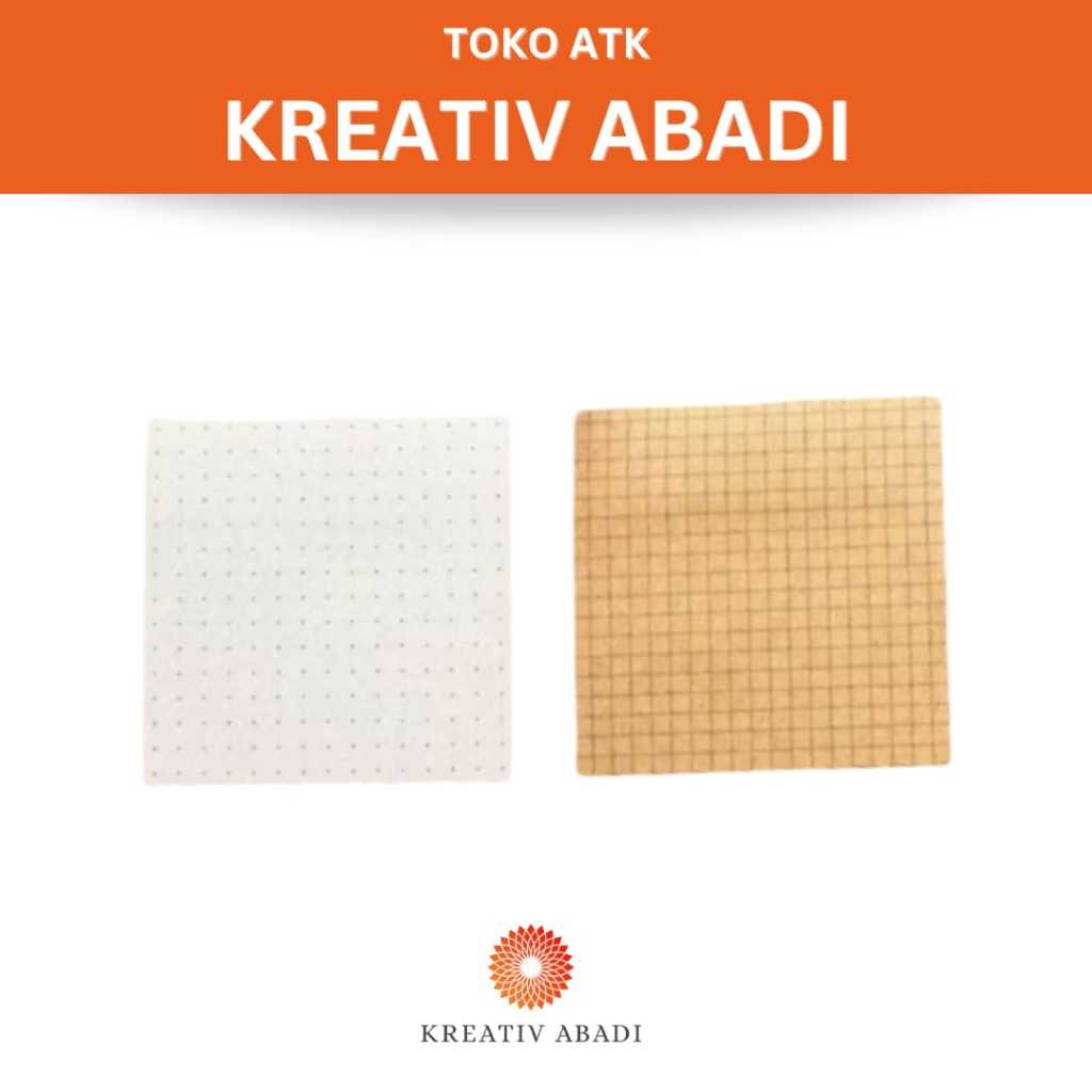 

Sticky Note / Memopad - Kraft Grid White Dots