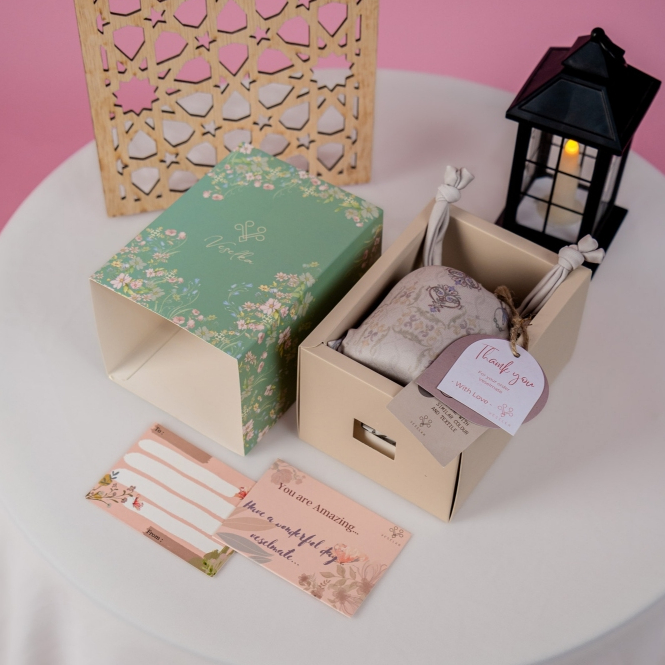 VESELKA Gift Hampers Sajadah Motif Printing Premium | Hadiah Kado Hampers Set Ramadhan Lebaran Seser