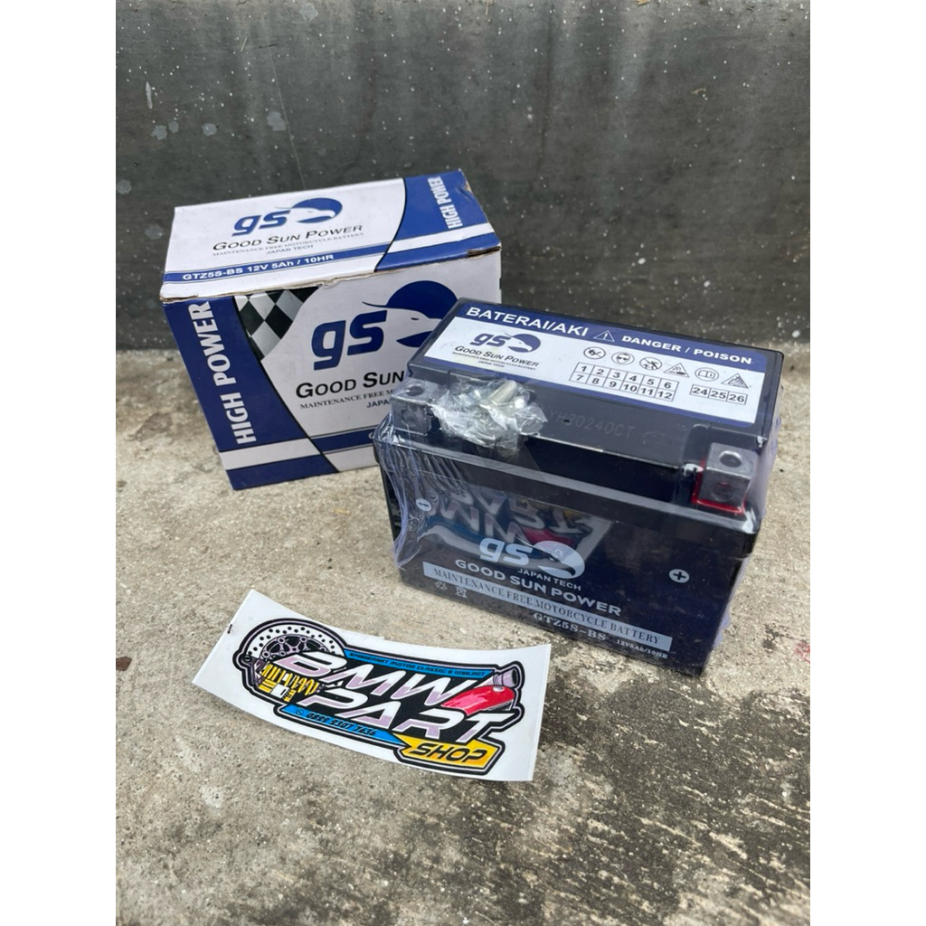 Aki kering beat GS POWER 12 Volt 5 Ampher
