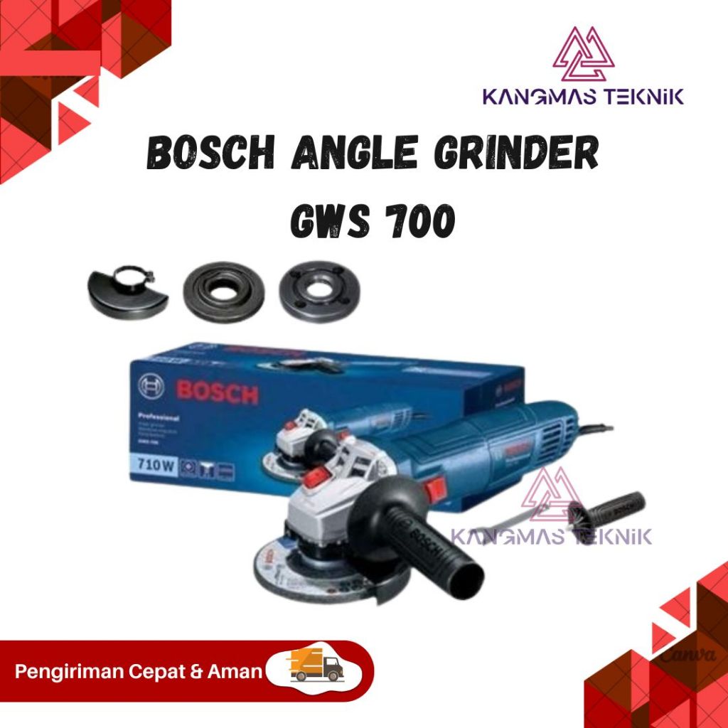 Bosch Angle Grinder / Gerinda Tangan Listrik GERINDA BOSCH ORIGINAL 710W  BOSCH GWS 700  GRINDA BOSC