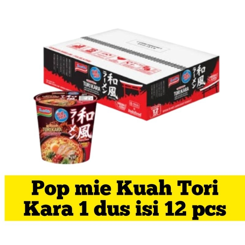 

POP MIE RAMEN TORI KARA TORI MISO 1 DUS 12 CUP