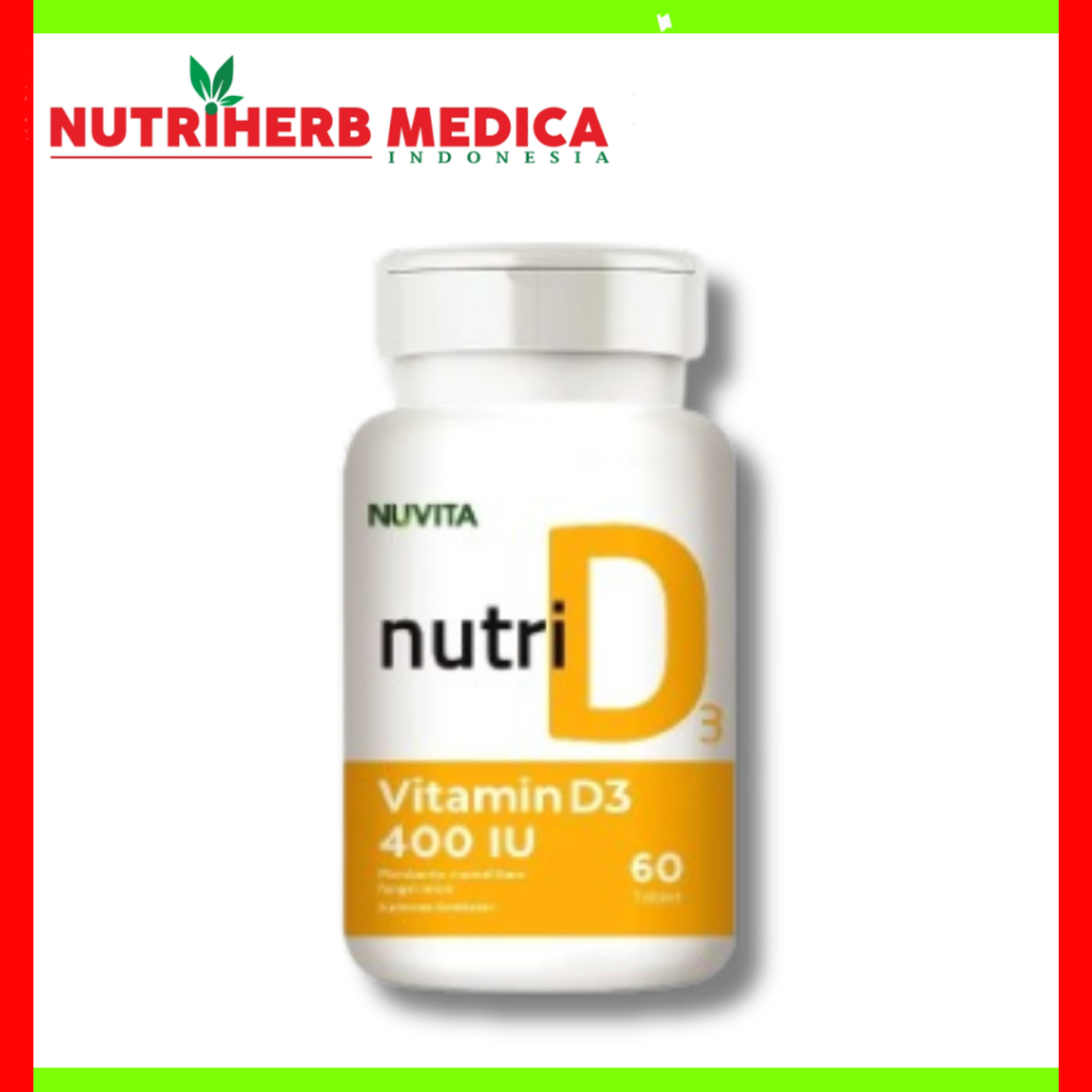 Nuvita D3 400 IU Vitamin D3 D 3 60 Tablet / Nuvita D3 400