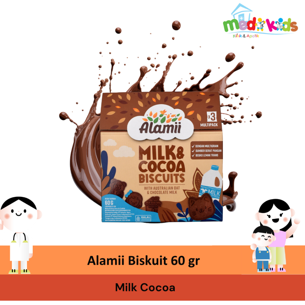 

Alamii Biskuit 60 Gr Cocoa Milk - Makanan Sehat Untuk Anak - Makanan Keluarga