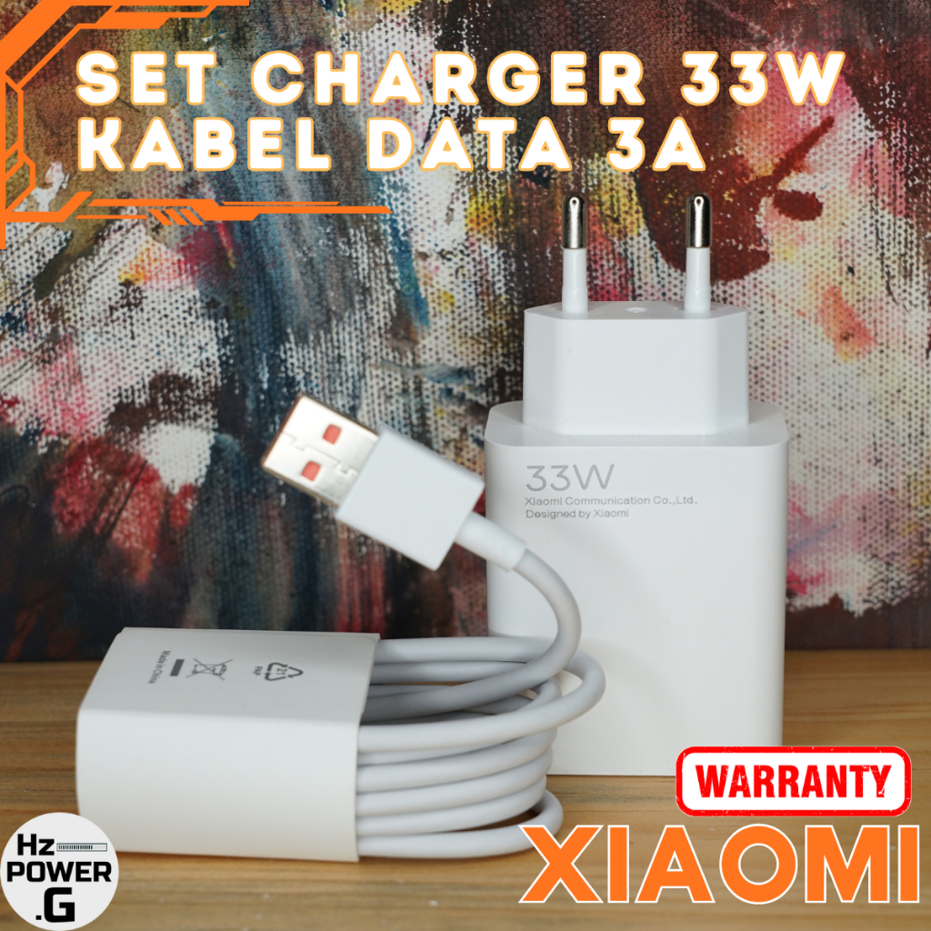 Set Charger 33W XIAOMI ORI Dijamin Keluar Turbo Charger