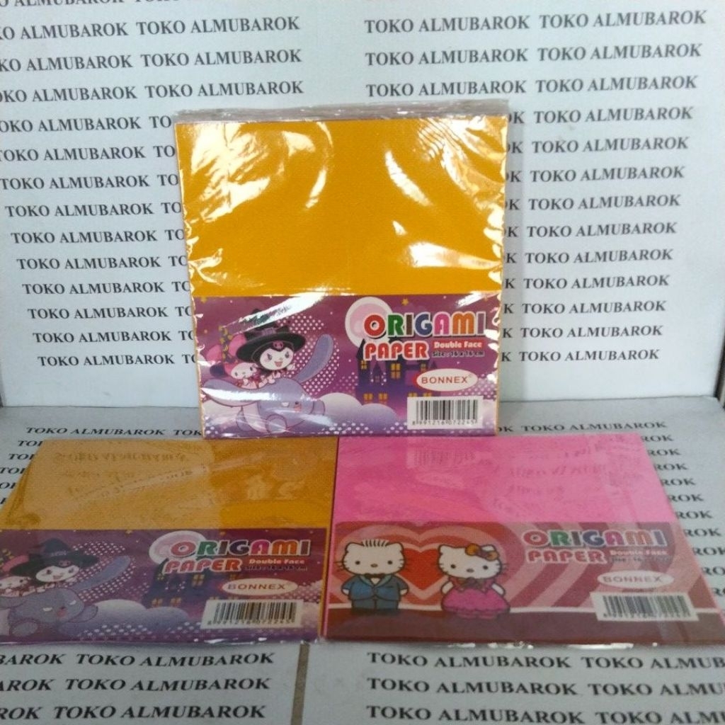 

kertas origami warna double face 1pak isi20 pcs size16×16cm