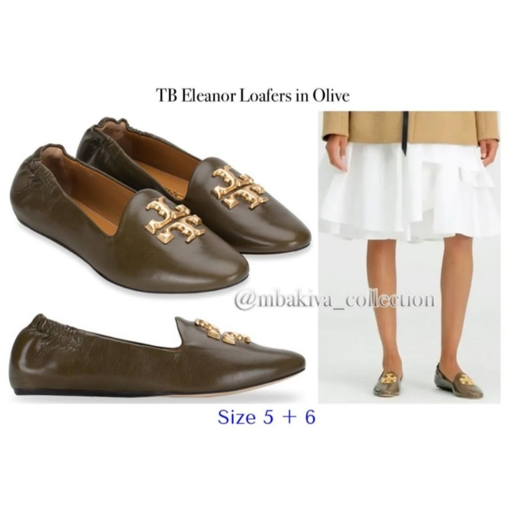 TB Eleanor Loafers in Olive