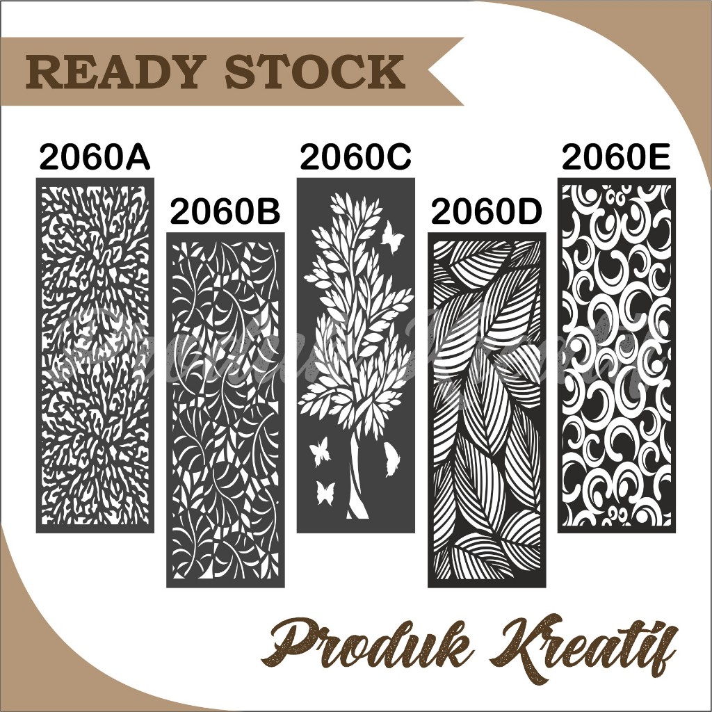 Laser Cutting Plat Besi Cutting CNC Ornament Rumah Pagar Besi Motif Daun