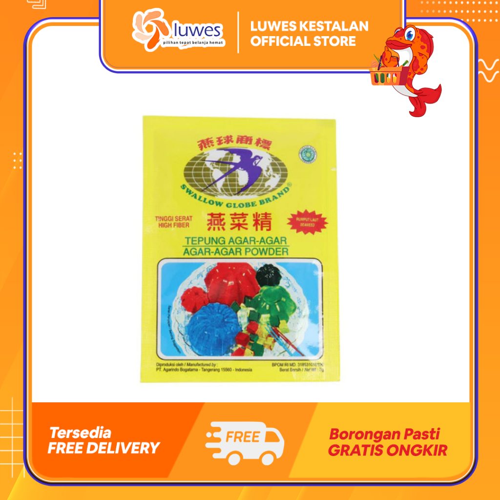 

TEPUNG AGAR-AGAR SWALLOW @7 GRAM