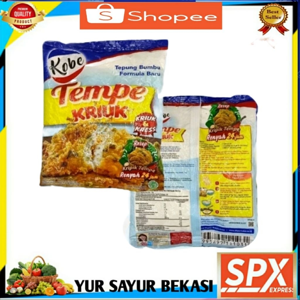 

Kobe Tepung Bumbu Tempe Kriuk 200gr.