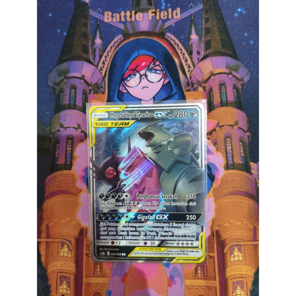 kartu pokemon M sableye Dan tyranitar Gx